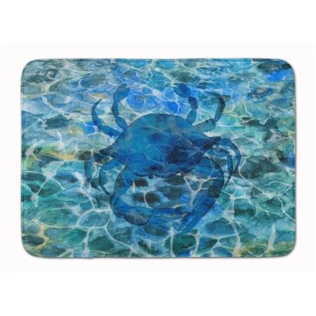 Carolines Treasures Carolines Treasures BB5369RUG Blue Crab Under Water Machine Washable Memory Foam Mat BB5369RUG